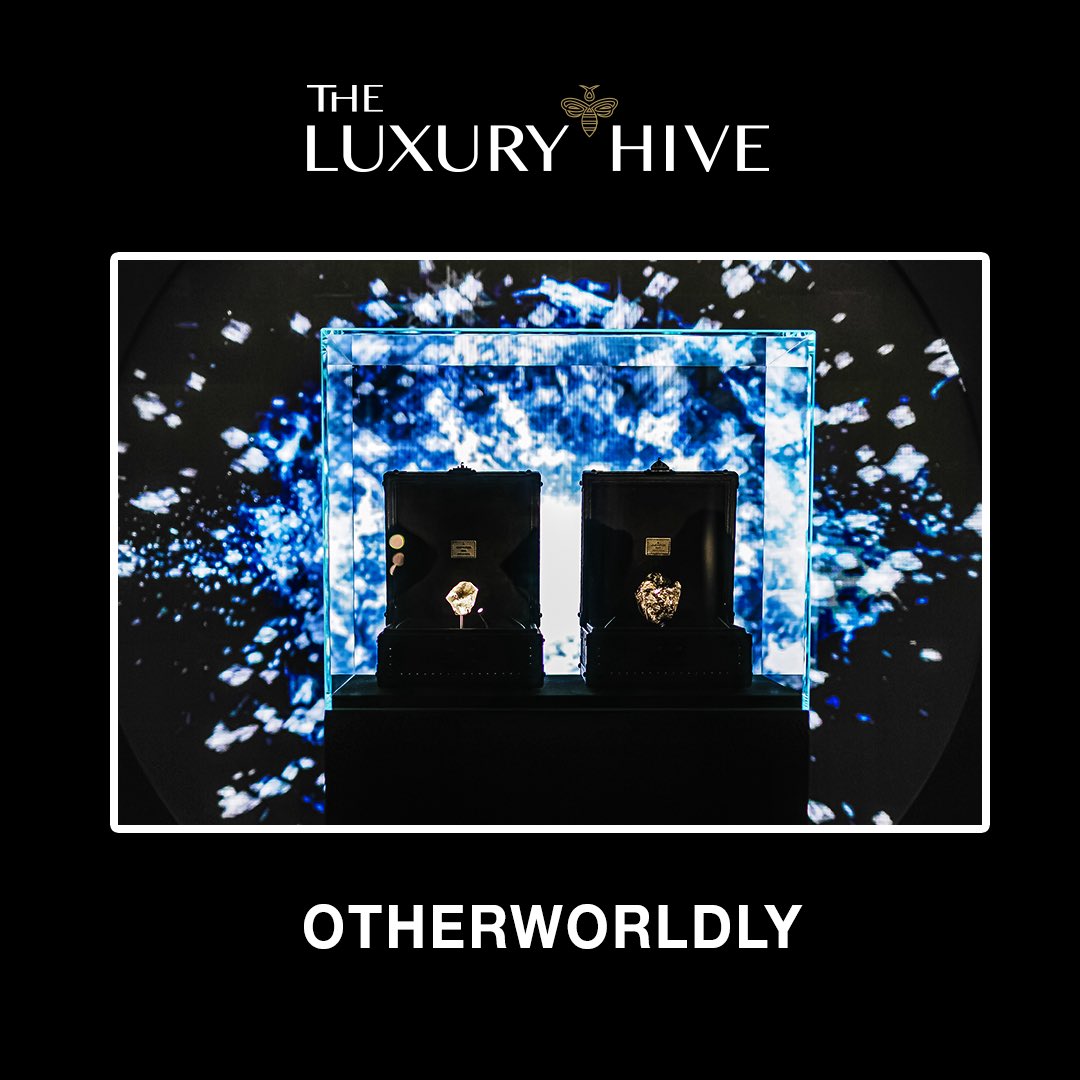 theluxuryhive's tweet photo. Stellar Times, the 2nd high jewelry collection of LV, has been revealed at the Dubai Mall boutique from Feb-28 to Mar-8. It also featured the regional debut of Sewelô, the 2nd largest rough diamond ever discovered, and Sethunya, a 549-carat rough diamond of superlative quality. https://t.co/kjh2cBzn9t