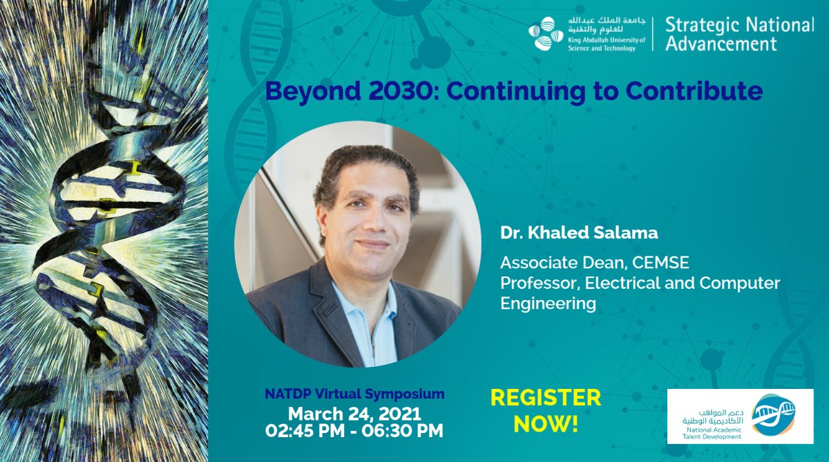 KAUST_News's tweet photo. The #NATDP symposium will address how #KAUST #study and #reseearch programs will help graduates grow not only in STEM, but also increase their exposure to pressing global and local issues, and for finding solutions.
Register here: https://t.co/ZvT6PihD89 #ApplyKAUST #Vision2030 https://t.co/reQOvSBkU1