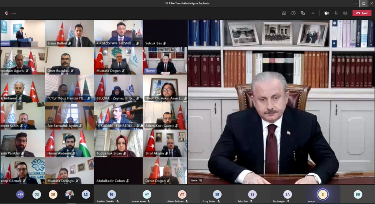 TMaarifVakfi's tweet photo. Çevrim içi gerçekleştirilen 10. Ülke Temsilcileri İstişare Toplantımız, TBMM Başkanı Prof. Dr. @MustafaSentop'un açılış konuşmalarıyla başladı.

#TurkiyeMaarifVakfı #EğitimeDeğer #MaarifOkulları https://t.co/QdJFILpe6F