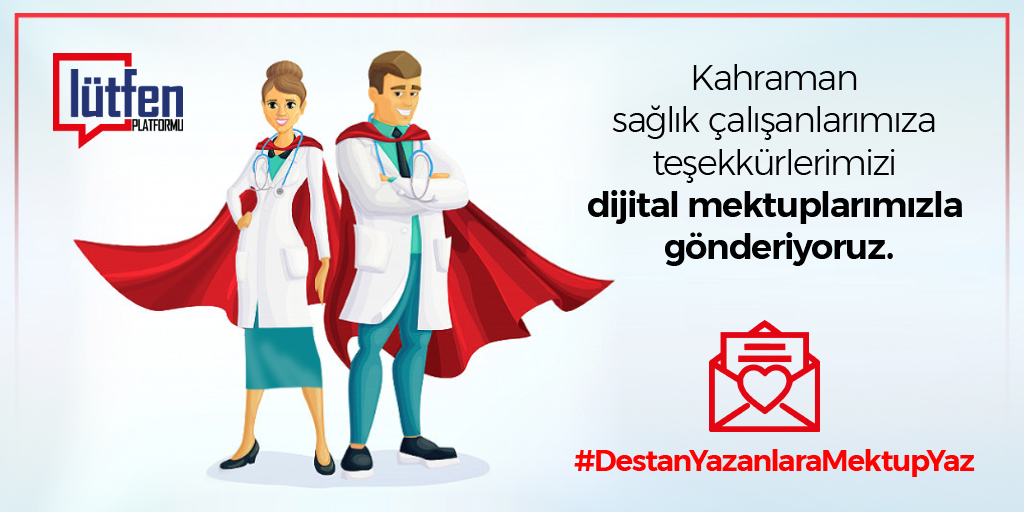 Gerçek kahramanlar işte onlardı.
Ve her biri gerçek bir destan yazdı.
Şimdi biz de onlara mektup yazıyoruz.

Haydi Türkiye!
Destan Yazanlara Mektup Yazıyoruz.

#lütfenplatformu #DestanYazanlaraMektupYaz