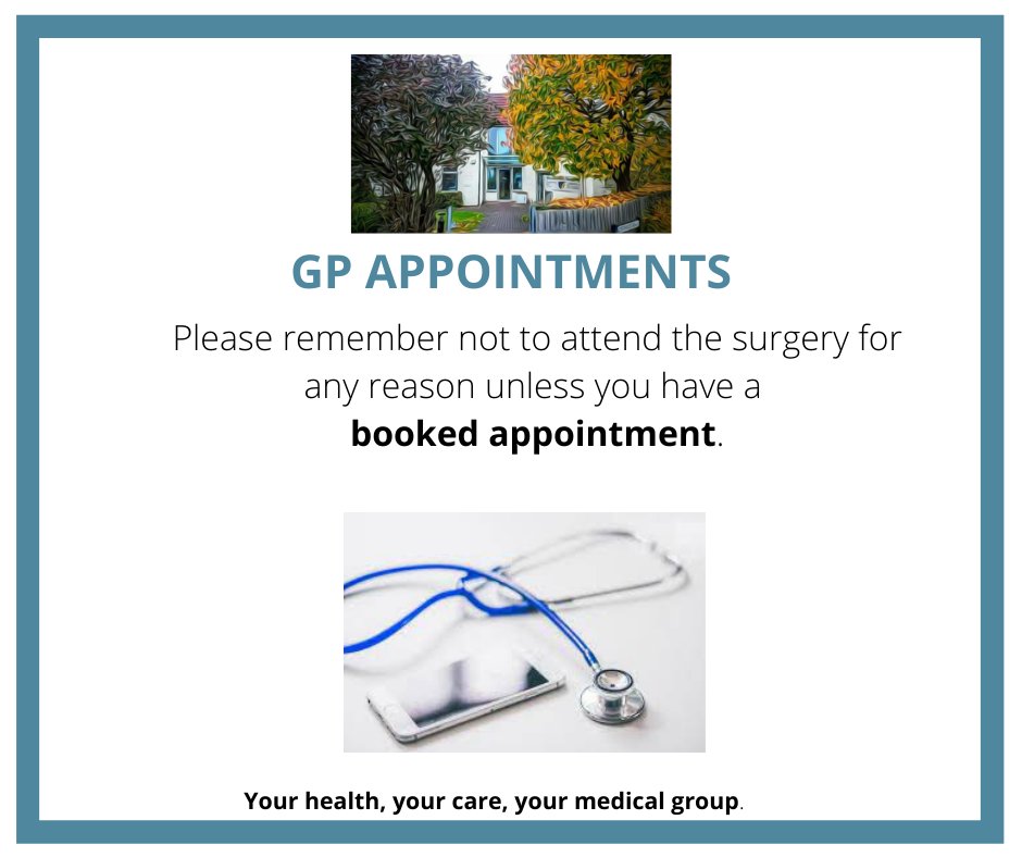 A reminder that we are operating a phone first appointment model for our GP appointments but are seeing patients f2f when needed. Remember not to attend the surgery unless you have a booked appointment 🔗⤵️
monksparksurgery.nhs.uk/make-an-appoin…