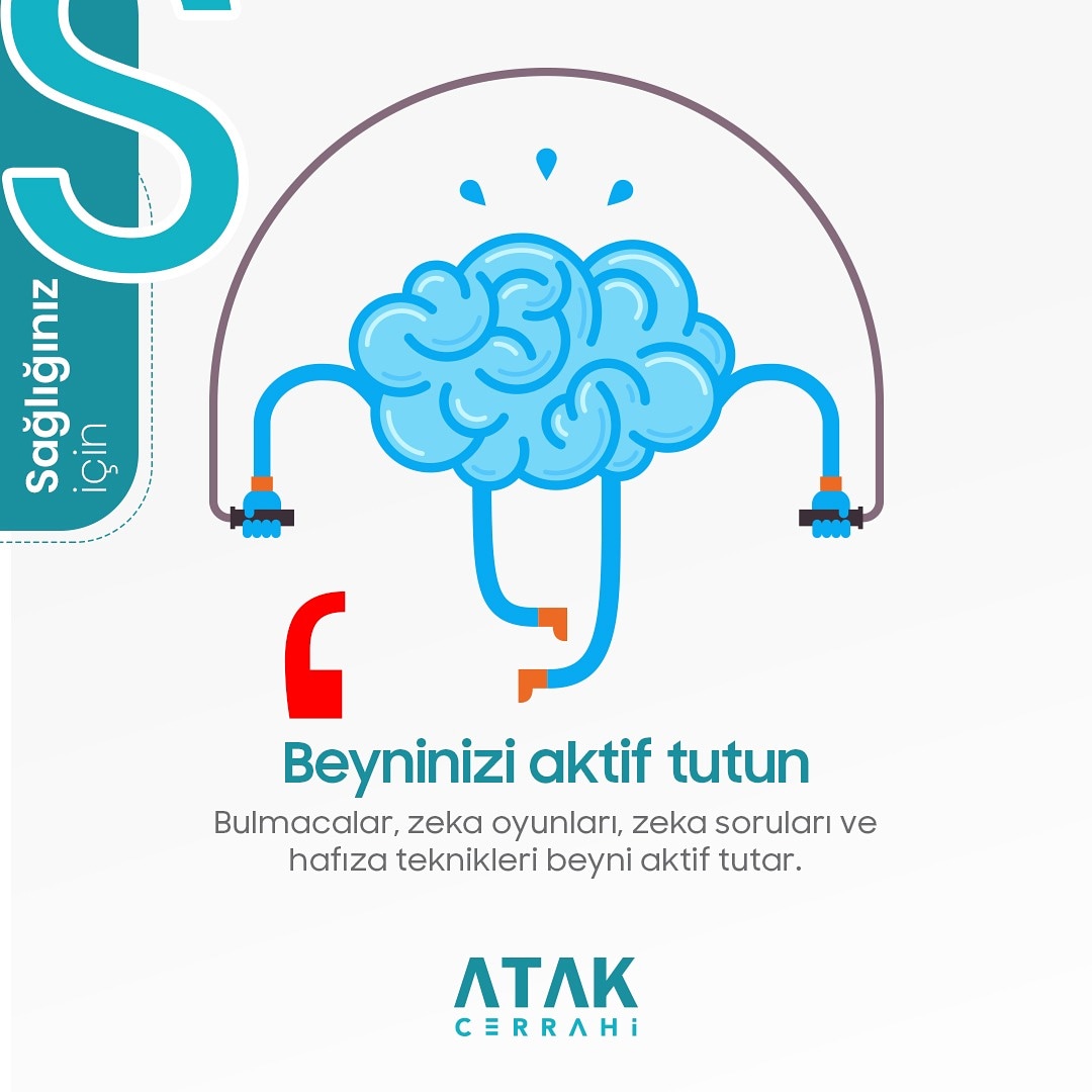 Beyninizi aktif tutun.

Bulmacalar, zeka oyunları, zeka soruları ve hafıza teknikleri beyni aktif tutar.

#Sağlık #Sağlığınİçin #BeyniniziAktifTutun #Konsantrasyon #SağlıklıBeslenme #SağlıklıYaşam