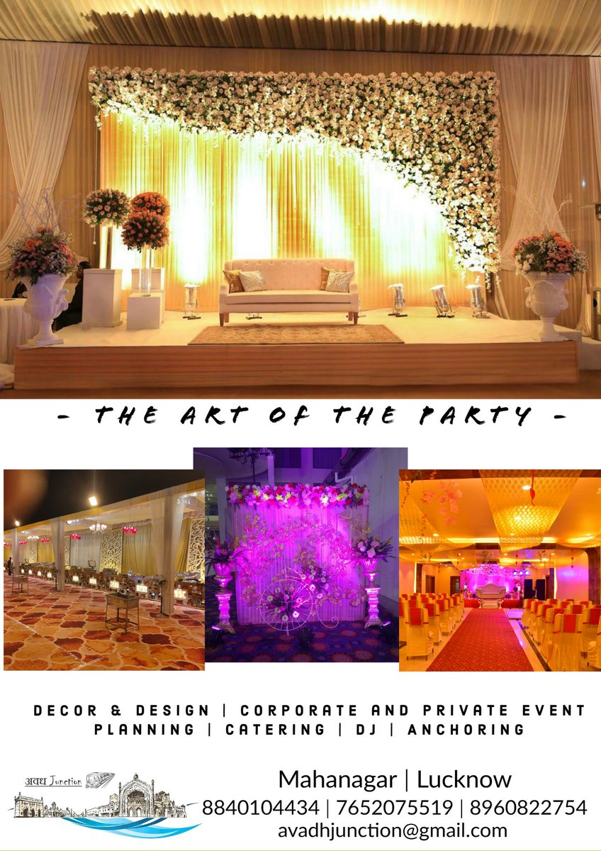 AwadhJunction's tweet photo. #eventsforlife #weddingphotography #lucknowdiaries #floraldecoration https://t.co/sNTR8OqLiQ