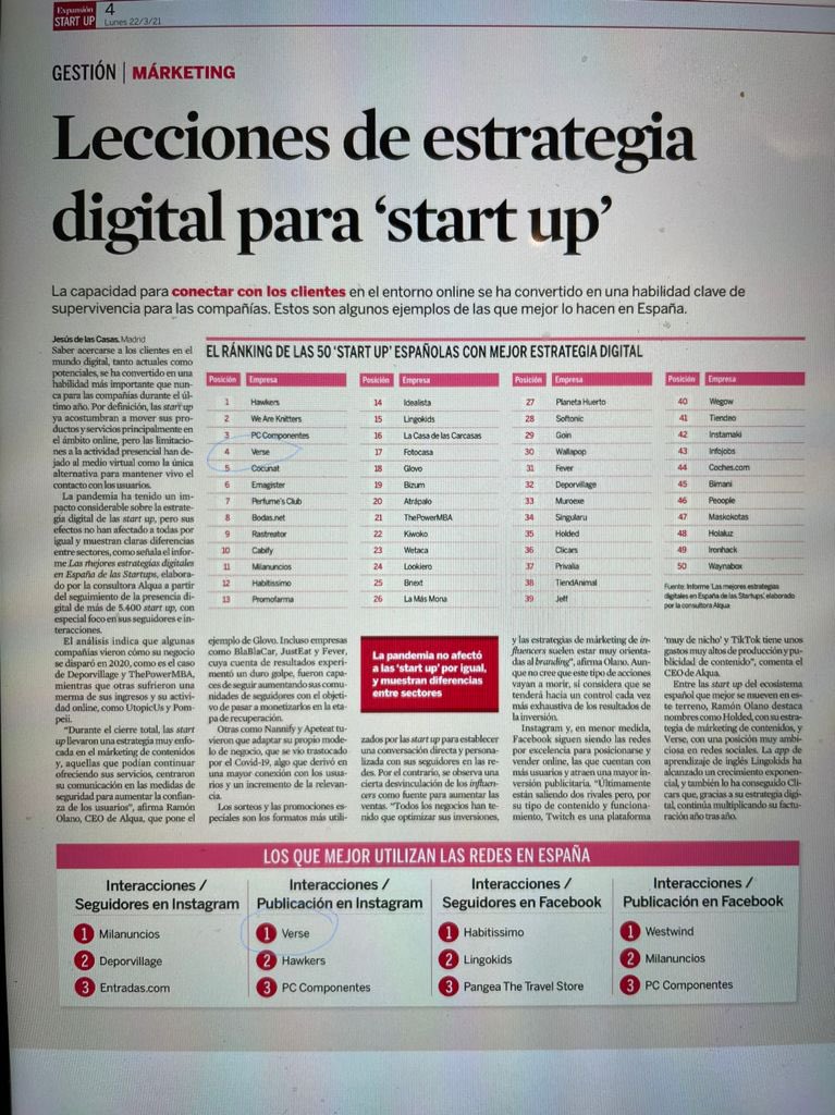 BernieHernie's tweet photo. Top 4 best startup in Digital Strategy. Go Verse! @joinverse
We must be doing something right! Really proud of the team! https://t.co/rFKqg3CZ02