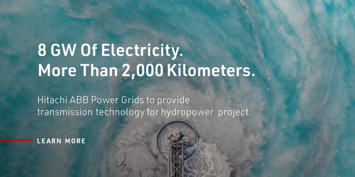 Clean #energy equivalent to that generated by 20 years of coal burning? We’ll cheers to that! 🥂 Congratulations to Hitachi ABB Power Grids, whose latest win will provide electricity to China’s Jiangsu province: ow.ly/V35Z102C1t8 #HitachiInnovation