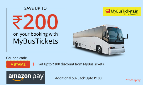 MyBusTickets's tweet photo. #Monday 

Book &amp; Get Rs.200 off on your bus tickets with 
@MyBusTickets using @amazonpay https://t.co/L5QqE2D6tB