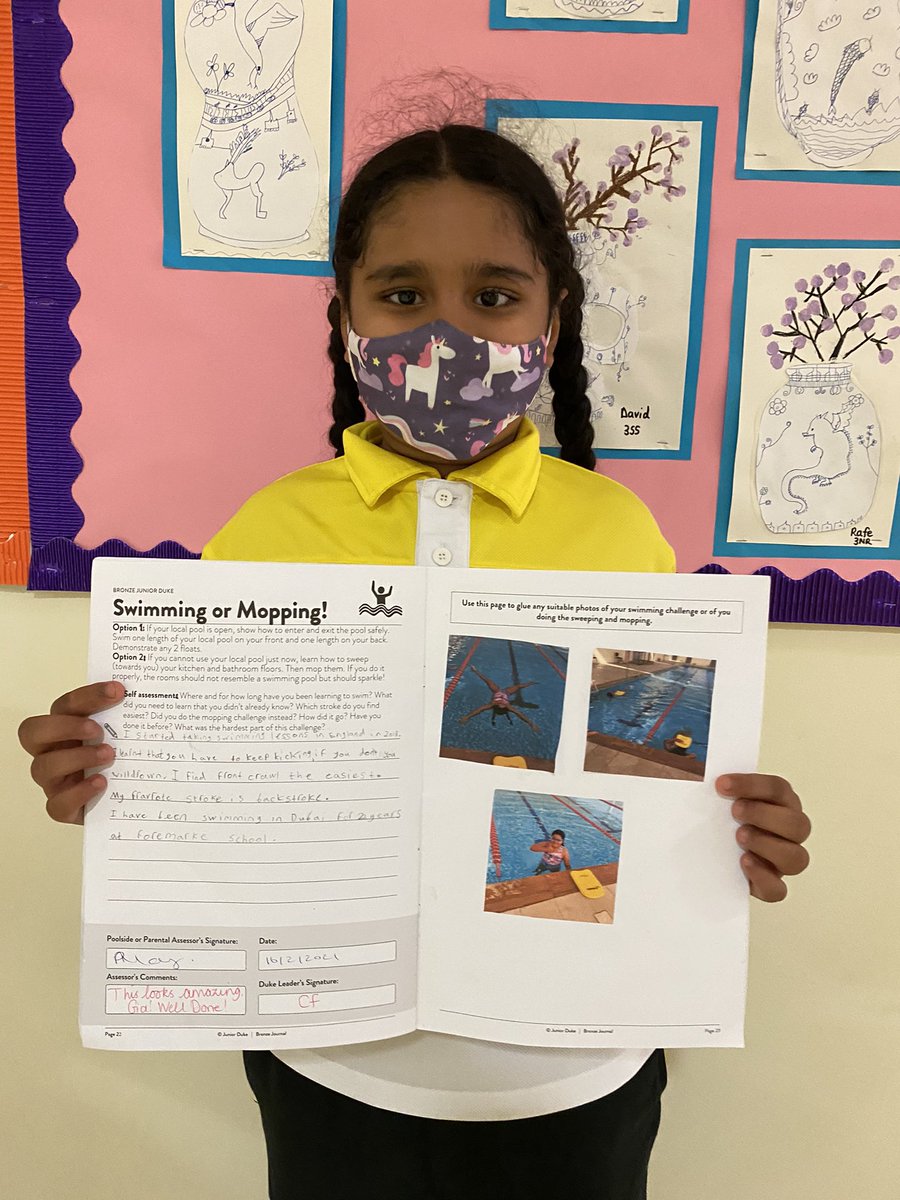 This week is Junior Duke check week! We are really enjoying seeing how far you’ve come and your booklets are extremely impressive! @DukeAwards