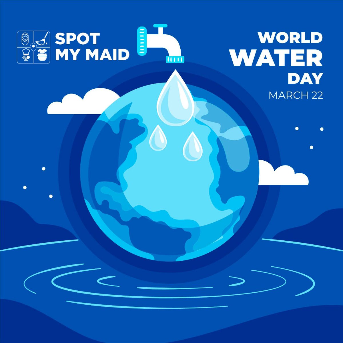 HAPPY WORLD WATER DAY TO ALL DEAR FRIENDS:

'World Water Day is not to be congratulated, but Water in the World must be saved! Let's save Water!'

#worldwaterday #water #all #savewater #wwdphc #cleanwater #waterday #climatechange #health #leavingnoonebehind #environment