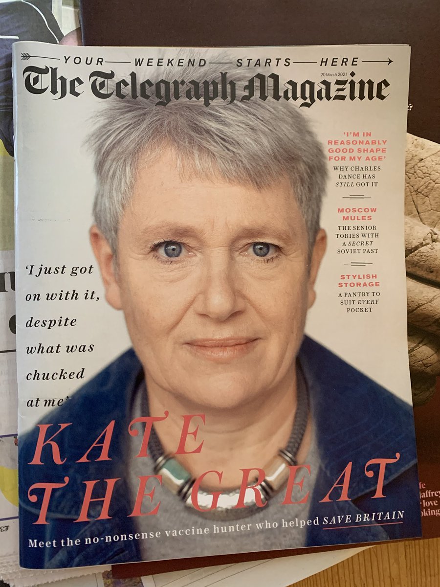 Shout out for Kate Bingham - fantastic achievement under huge pressure.