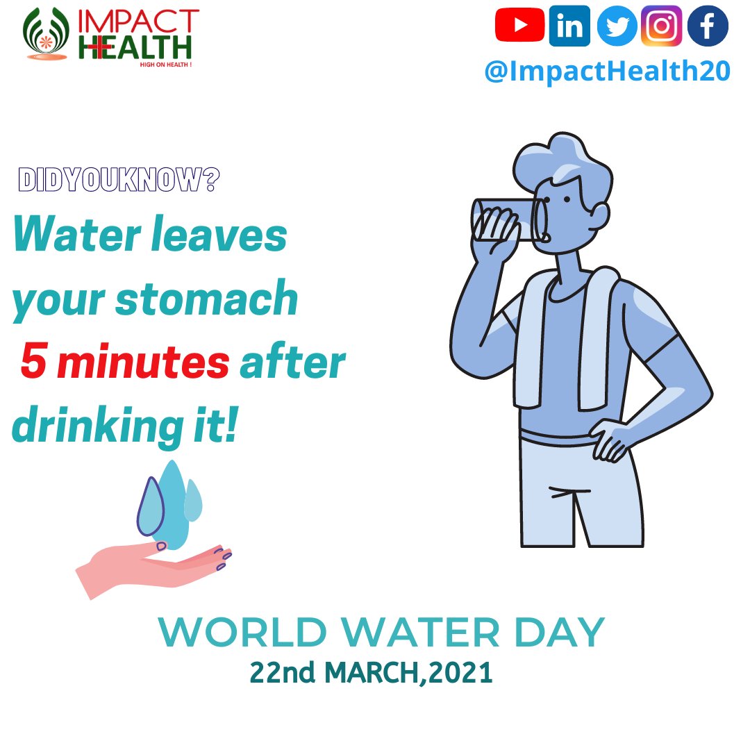 ImpactHealth20's tweet photo. #WorldWaterDay💧
Water is the substance of life ❤️
#SaveWater #SaveLives #worldwaterday2021 #healthbenefits #waterbenefits #healthybody #HighOnHealth https://t.co/wi8gcD05js