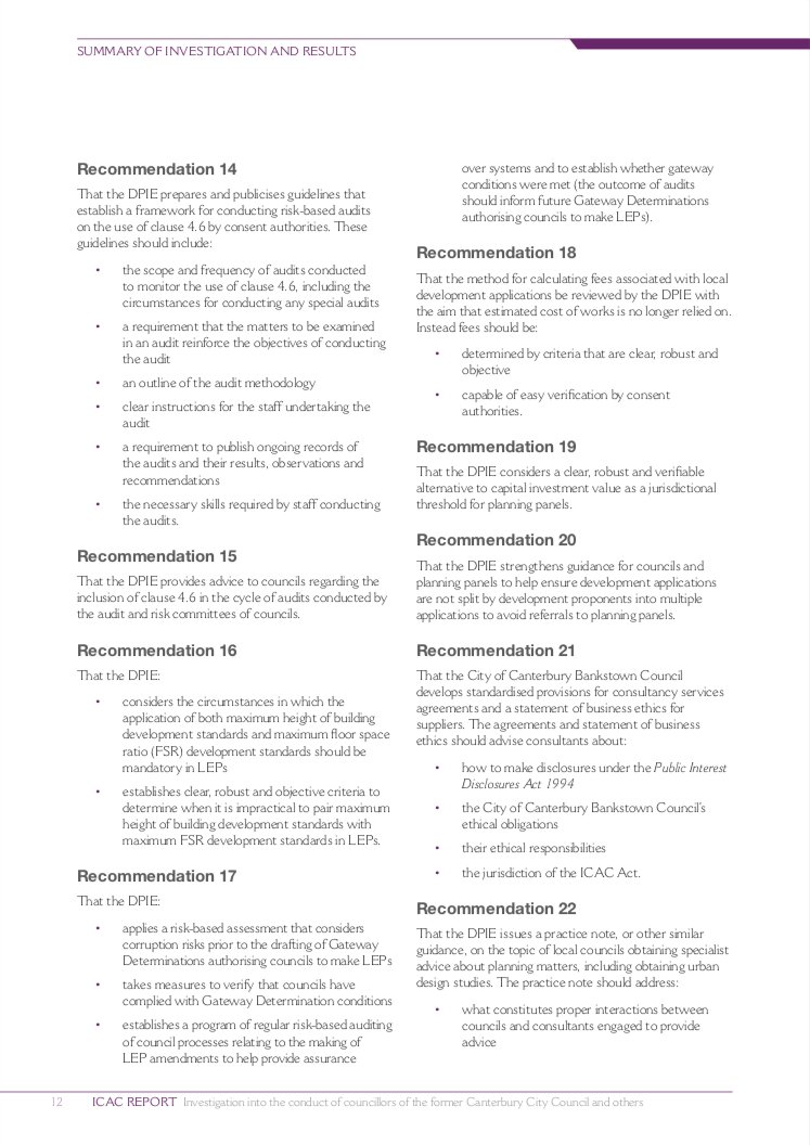 MelhuishScott's tweet photo. ICAC makes 23 Corruption Prevention Recommendations
3 Recommendations to Canterbury Council
18 Recommendations to NSW Department of Planning Industry & Environment (DPIE) @nswenviromedia
2 Recommendations to NSW Government
#ICAC
#NSWcorruption
#GladysMustGo
#DPIE
#RobStokesMP https://t.co/geoGv5reCW