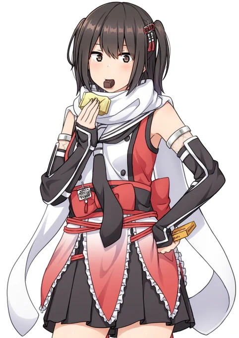 カロリーメイト的なものを食べてる川内さんを描こうとしました…!
#艦隊これくしょん #艦これ #川内 