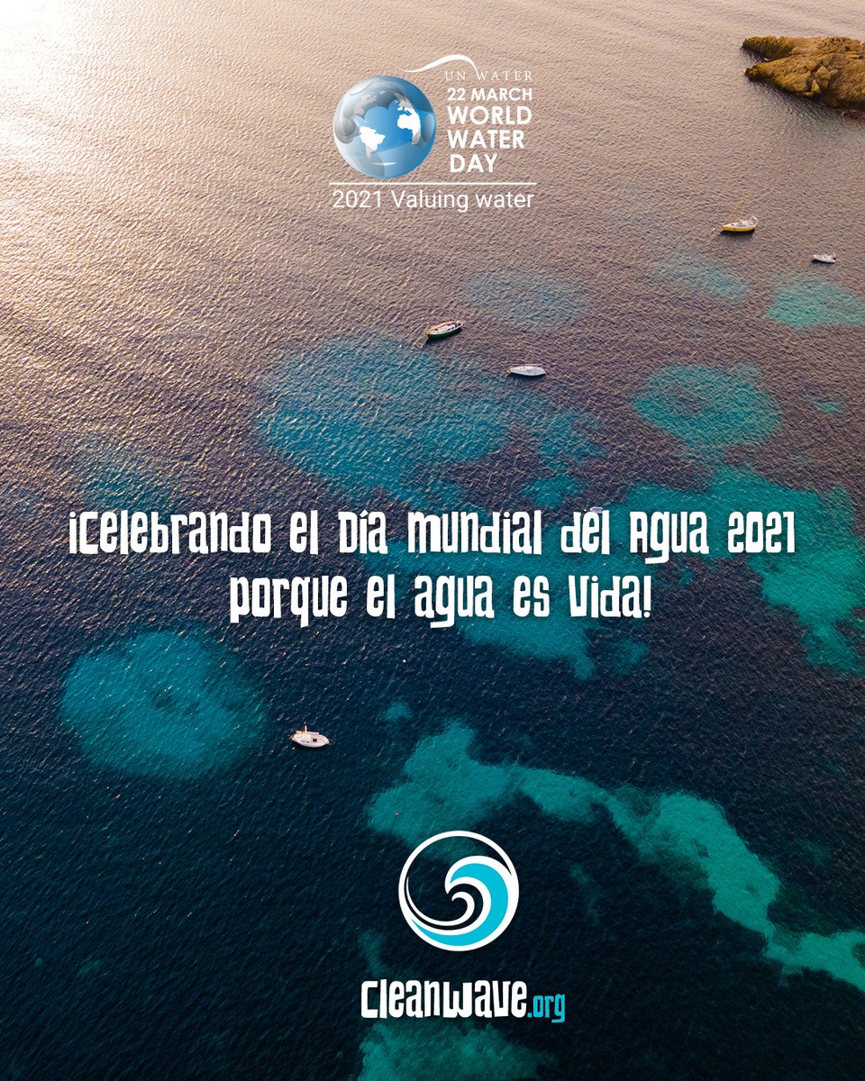 cnarenal's tweet photo. “Agua es vida. ¡Mantengamos nuestros ríos y océanos libres de plástico! Apoyamos el #cleanwavemovement en nuestros esfuerzos conjuntos para preservar y restaurar nuestro planeta.” #worldwaterday2021 #waterislife #plasticfree #refill #mallorca #balearicislands @cleanwave https://t.co/ROKg7HQ4ei