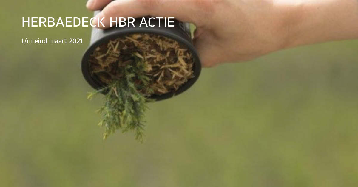 Vergeet niet gebruik te maken van onze Herbaedeck HBR actie! U heeft nog tot volgende week woensdag om uw testmateriaal op te vragen.


Herbaedeck HBR is de perfecte bescherming tegen onkruid en mos op de pot.

Have Fun Growing!


#substraat