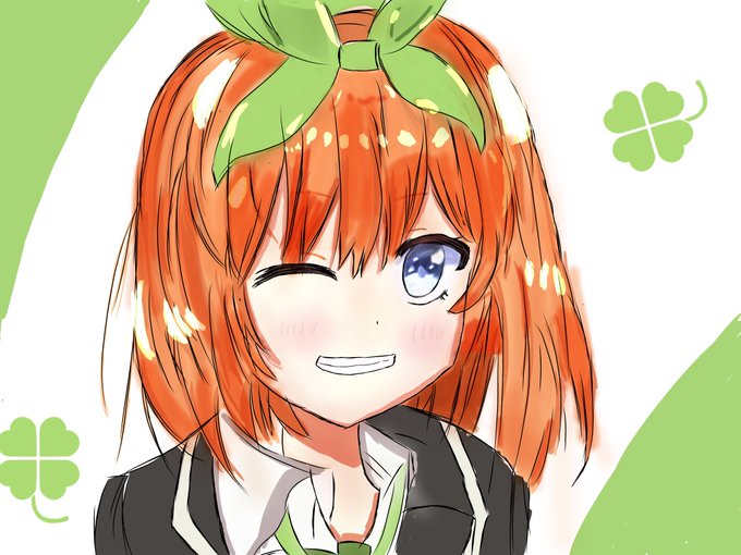 たらこ 。さんがTwitterに投稿した中野四葉(五等分の花嫁)のイラスト。