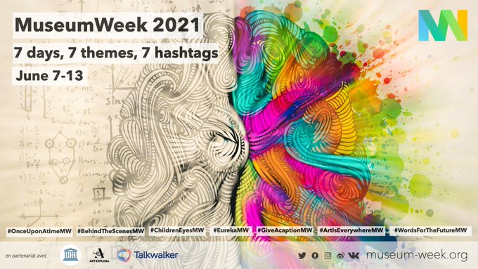 MuseoCanapa's tweet photo. Amici musei
Amici twittatori
siete pronti ai 7 giorni più folli dell'anno?
7 giorni, 7 temi, 7 hashtags⤵️
#OnceUponAtimeMW 
#BehindTheScenesMW
#ChildrenEyesMW
#EurekaMW 
#GiveAcaptionMW 
#ArtIsEverywhereMW 
#WordsForTheFutureMW   
#museichehannostoffa #museumweek https://t.co/LCZwim6boX