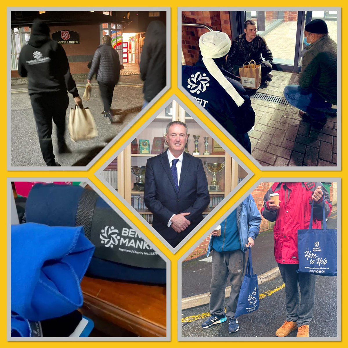 This weekend @Benefit_Mankind & #volunteers delivered to the homeless in #Blackburn #Burnley #Nelson thanks to @LancsPCC for supporting our #WinterWarmth project Thanks to  @pendleradio103 for letting us along with @CliveGrunshaw1 📻 raise awareness! #EndPoverty #StrongerTogether