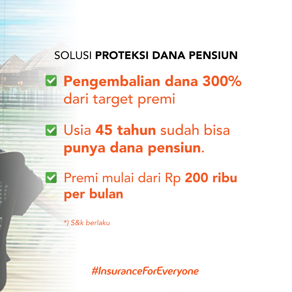 BNILifeID's tweet image. Mau di usia 45 tahun sudah punya dana pensiun? Yuk cari tau, mulai dari Rp 200 ribu per bulan.

Manfaat pengembalian dana 300% dari target Premi untuk meninggal dunia dan cacat tetap total  #EazyLifeBNILife #InsuranceForEveryone