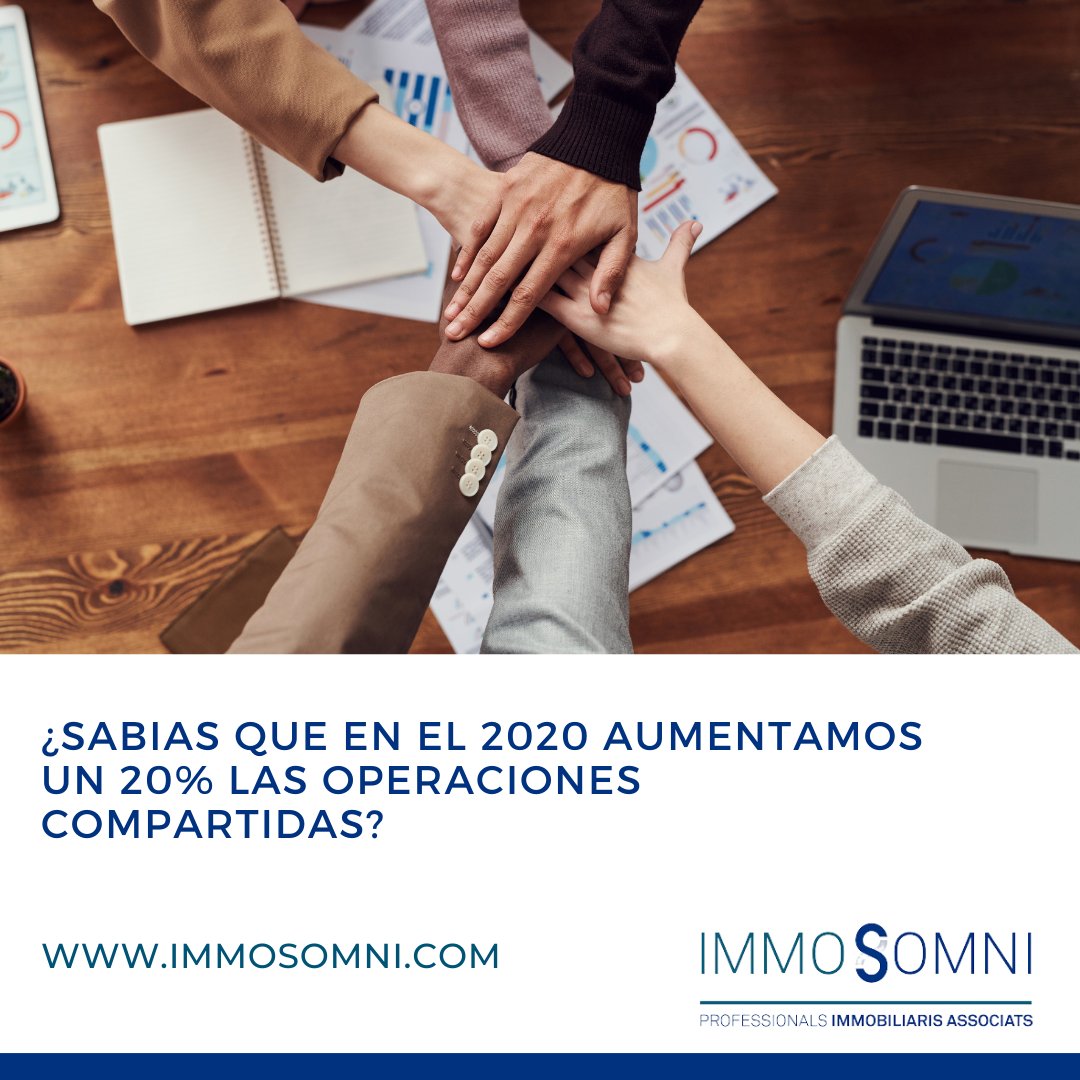 En el 2020 aumentamos un 20% las operaciones compartidas. Orgullosos de los resultados obtenidos a pesar de las dificultades. A por todo este #2021 💪😊
