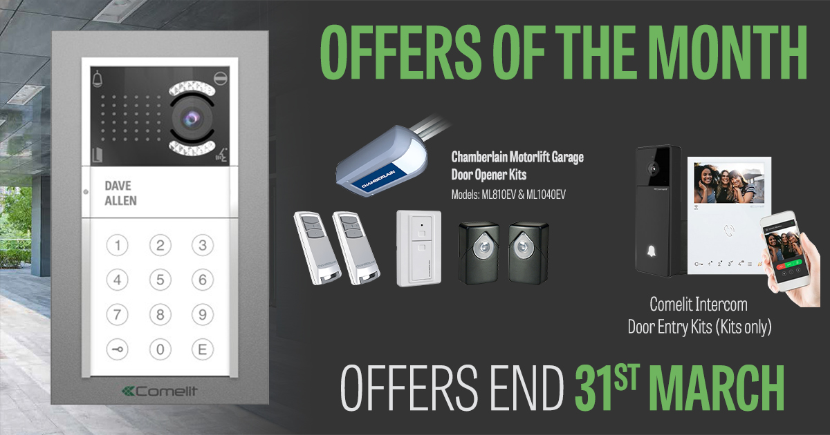 EasyGatesDirect's tweet photo. Offers ending soon!
Great savings on selected Comelit intercom kits & more....
Check out our latest offers before its too late: https://t.co/A6o86c5Fcf
#comelit #intercom #offersofthemonth https://t.co/IkBZjLbgD7
