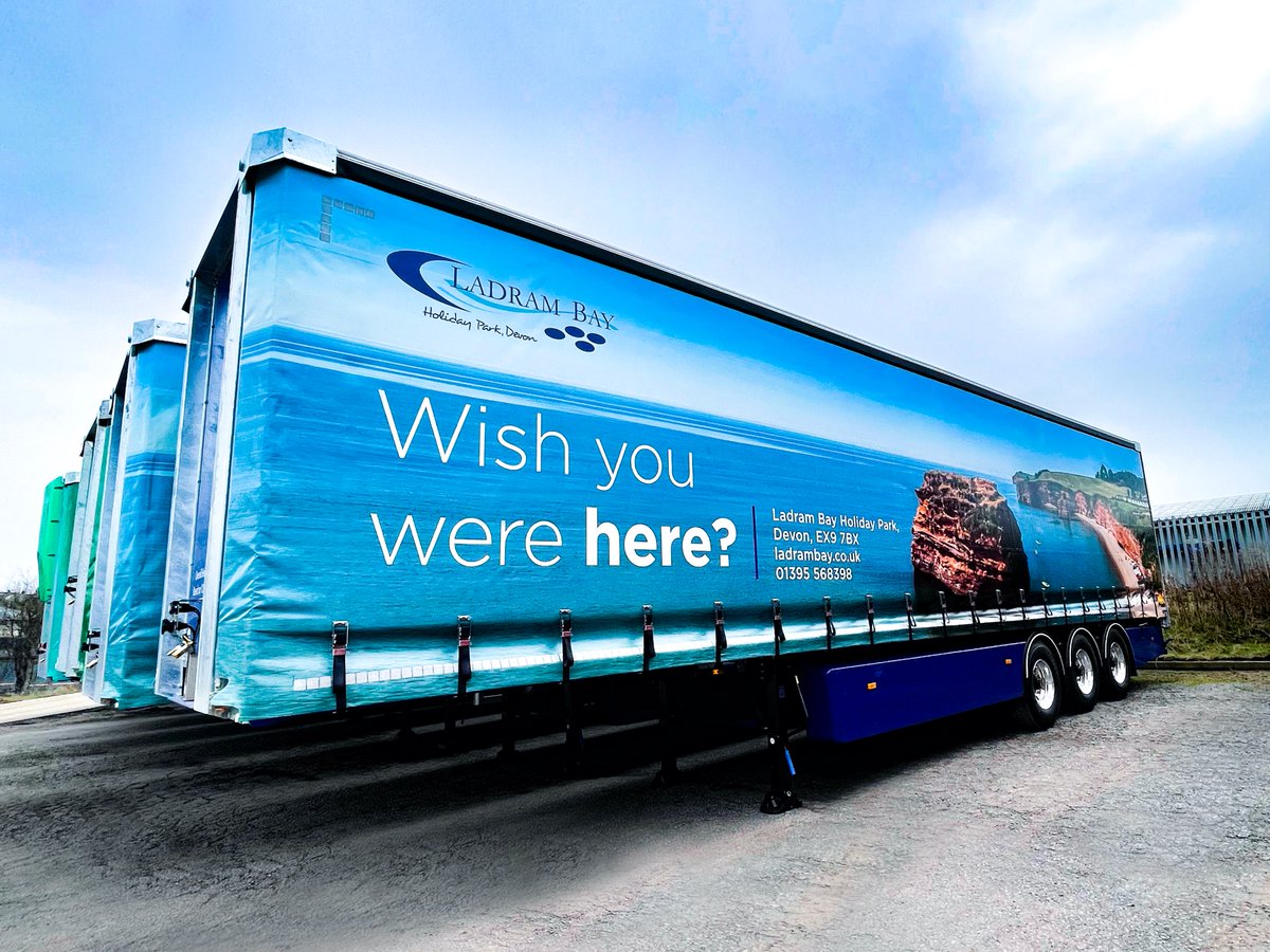 SDCtrailers's tweet photo. Stunning digital print on these new Freespan Curtainsiders going into service with FWS Carter & Sons. Amazing detail on the curtains and flush rear doors. #LadramBay #DigitalPrint #ENXL #Freespan https://t.co/rAldssqBxE