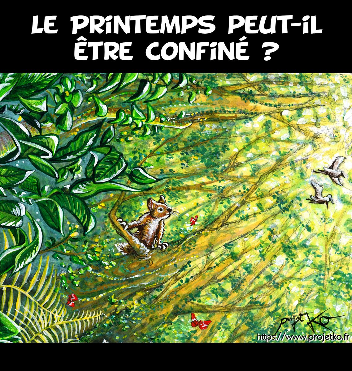 C'est le printemps, et le gouvernement n'y peut rien !

#ProjetKO #printemps #confinement