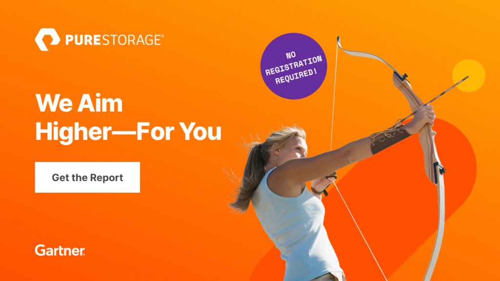 PureStorageZA's tweet photo. Looking for a storage solution which hits the mark?

Find out why Pure is positioned highest and furthest on ability to execute and completeness of vision in the 2020 Gartner Magic Quadrant for Primary Storage Arrays.

https://t.co/Yj1qy2yu91 https://t.co/SKRQuzcHHN