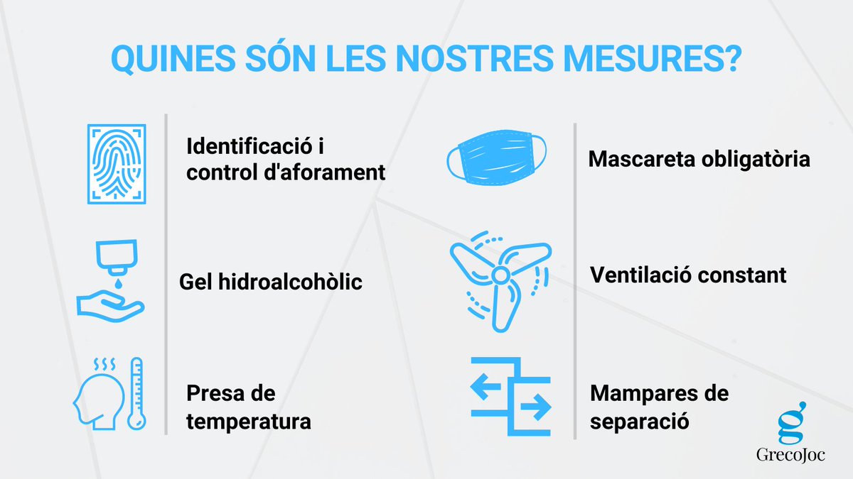 Els nostres agremiats compten amb una sèrie d'estrictes mesures que asseguren la prevenció i control als nostres establiments. #SomEstablimentsSegurs