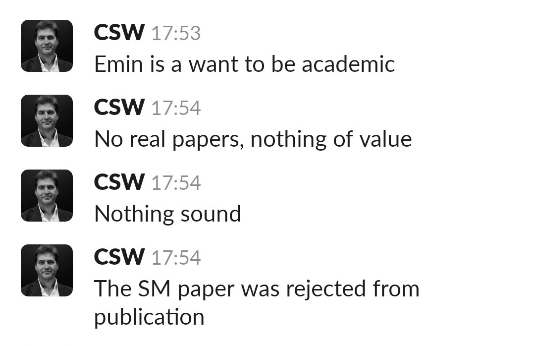 FaketoshiMole's tweet photo. CSW accusing @el33th4xor of exactly what he himself is guilty of https://t.co/KZEcAkxQzl