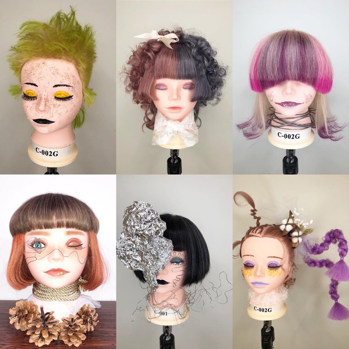 ウィッグ　美容学校 48時間以内に発送※土日祝除く】ユーカリ 国家試験カッティング