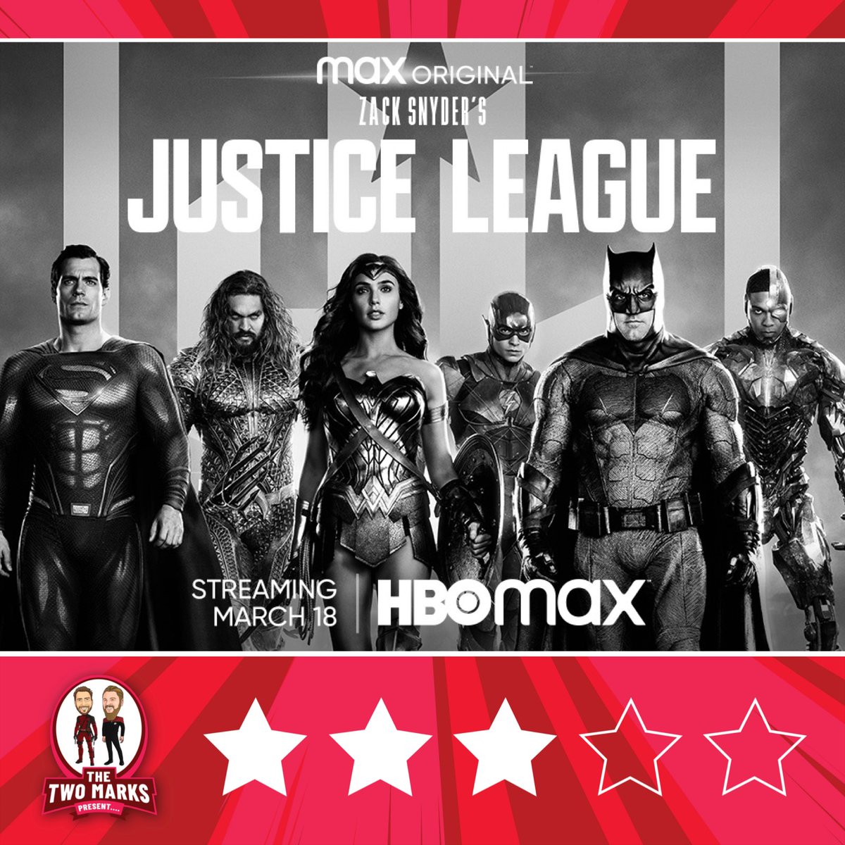 thetwomarks's tweet photo. Check out the review on our Facebook or Instagram pages now.
Available | Sky/Now TV
#Thetwomarks #thetwomarkspresents #justiceleague #justiceleaguesnydercut #snydercut #dccomics #dcuniverse #dccomics #dcmovies #comics #comicbooks #nerdlife #nerds #superheroes https://t.co/ScAfEDk3oI
