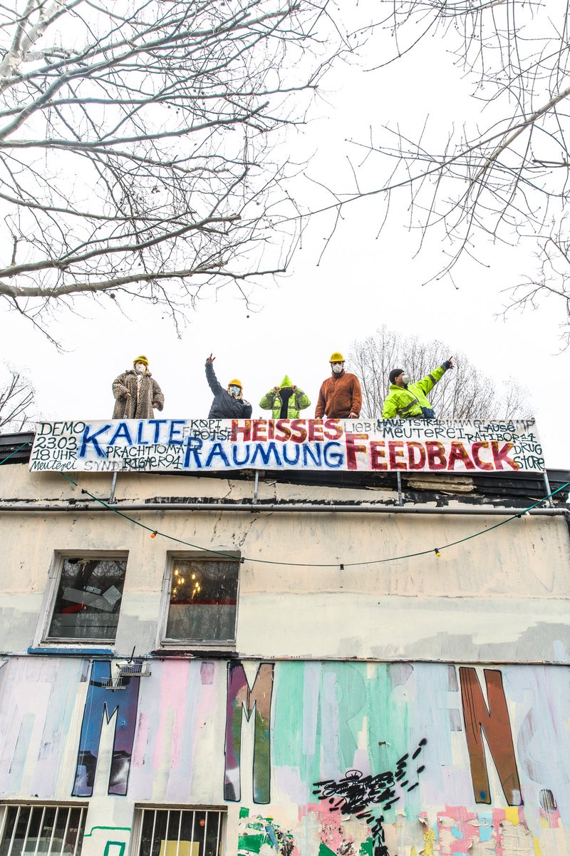 Am Dienstag 23.03 treffen wir uns um 18:00 vor der #Kiezkneipe #Meuterei Reichenbergerstr. 58, um laut gegen ihre Zerstörung zu demonstrieren.
Die kollektive Kiezkneipe Meuterei soll zwei Tage später am 25.03 geräumt werden - an diesem Tag gibt es ab 06:00 Aktionen. THREAD