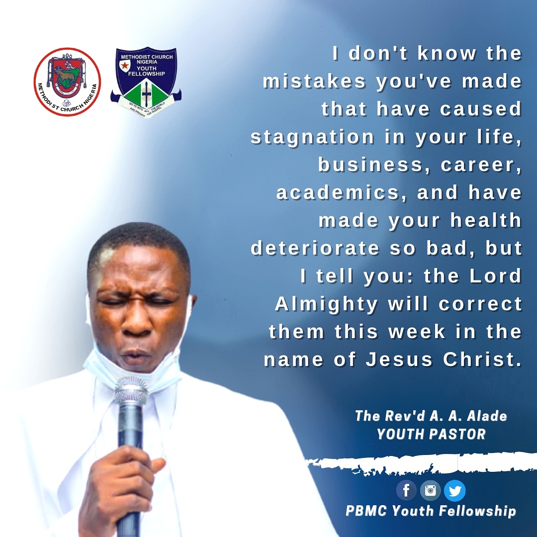 PBMC_YF's tweet photo. The Lord Almighty will correct all your mistakes this week in the name of Jesus Christ🙏🏽🙏🏽.
•
✍🏽
From The Youth Pastor's Desk
•
#UpperRoomAssembly https://t.co/5jeenXBJIi