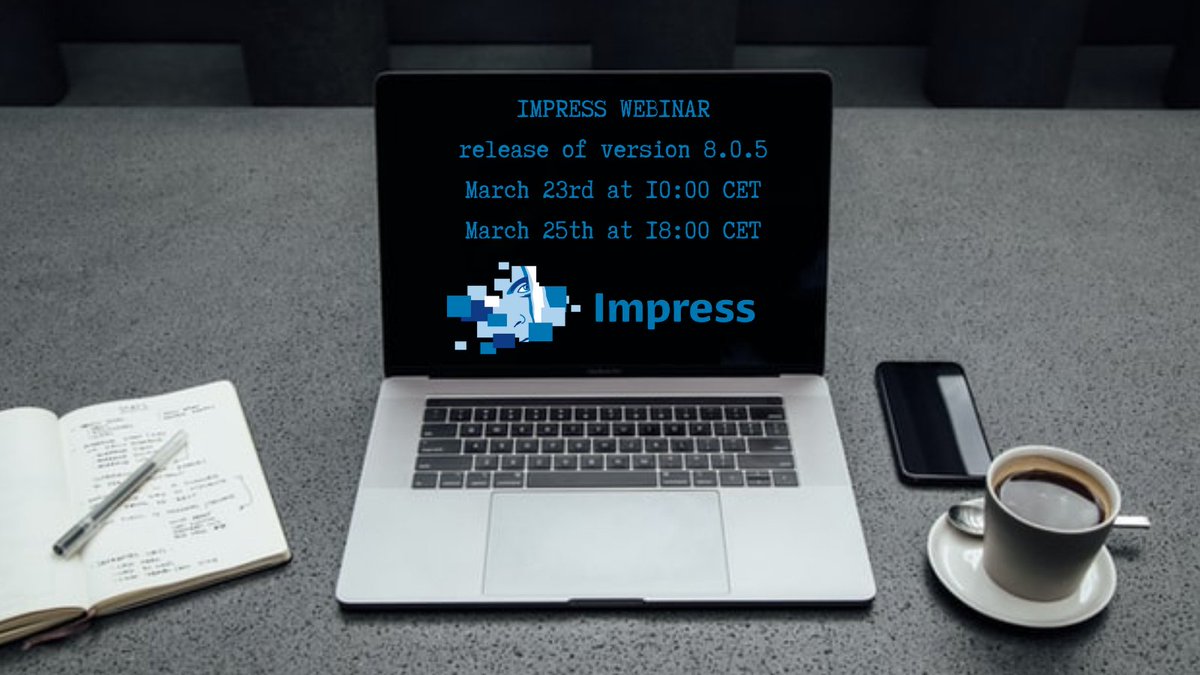Webinar week is here! Last call to sign up, join many others and learn as one of the firsts what new features are added to Impress and what it can do for your forensic job: foclar.webinargeek.com/impress-8-0-5-…

#foclar #forensics #webinar #enhancement #impress