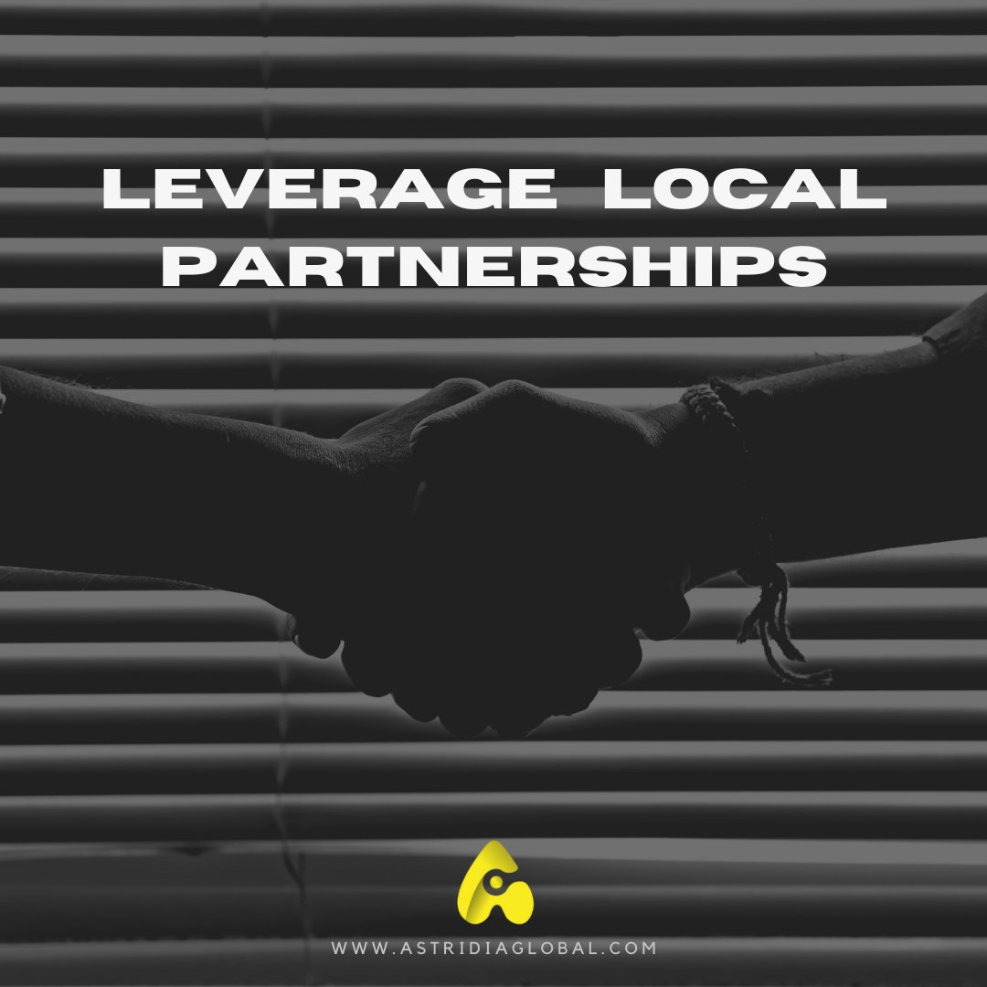 AstridiaGlobal's tweet photo. In penetrating new markets, leveraging the experience and skills of local players and stakeholders who understand the market, is vital in reducing market penetration costs, providing valuable insights, and guiding valuable decision-making of the company. 

#mondaythoughts https://t.co/YrfMtpp9aW