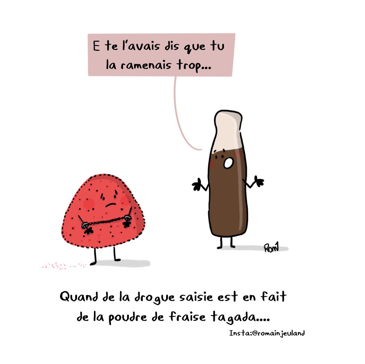 Rom__1__'s tweet photo. Quand la drogue saisie est en fait de la poudre de #fraisestagada    #haribo https://t.co/uqbgCdQBmh