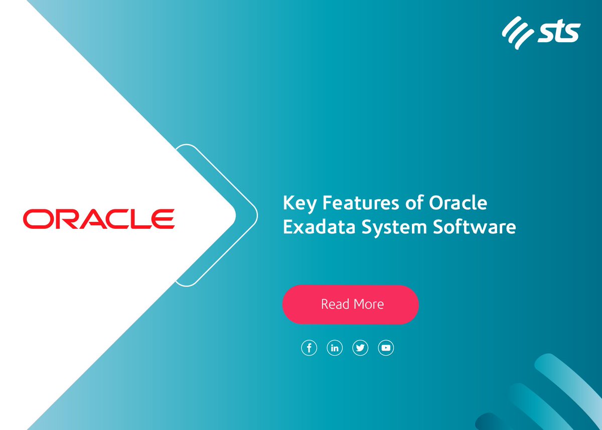 ZainTECHMEA's tweet photo. Key Features of @Oracle Exadata System Software:
https://t.co/swIdhiDsfF
#STS #STSSolutions #Oracle #OracleExtada https://t.co/ApBD4GVXUY