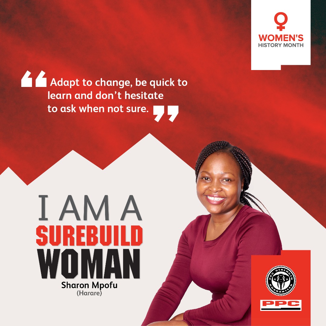 ppczimbabwe's tweet photo. Our #SureBuildWoman for the day is Sharon Mpofu who works as a LAN administrator. Sharon is a firm believer in building meaningful and lasting relationships through networking. https://t.co/0ofXHUMeKu