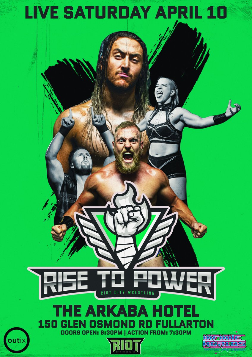 rcwrestling's tweet photo. The momentum off the recent sell-outs from the @ADLfringe has lead us to THIS! 🙌🔥

#RCW debuts at the Top of the Ark at the @ArkabaHotel for #RiseOfPower LIVE Saturday April 10th! 👊

*Ticket info will available this week on @Outixapp! Stay tuned!💪 https://t.co/Svzdu3rnZk