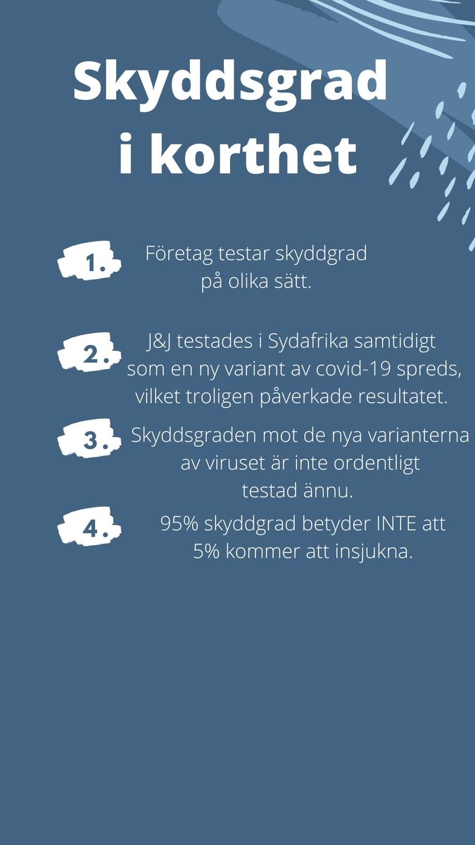 AdamSjoborg's tweet photo. En sammanfattning av några covid-19 vaccins effektgrad. #COVID19sverige https://t.co/arUBPCI1qi