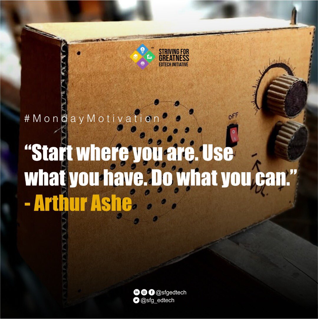 sfg_edtech's tweet photo. If you want sustainability and constant growth, you have to be constantly moving and thinking. You have to always keep the future top-of-mind. You must act now before it becomes too late.
#SFGEdTechInitiative
#MondayMotivation https://t.co/GMhSKdRZzR