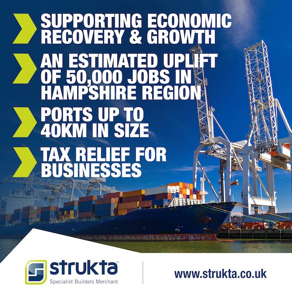 struktagroup's tweet photo. Tax breaks reduced National Insurance contributions and lower custom tariffs are just a few of the key benefits that the new Freeports will deliver. 
We’re delighted to see this focus and investment from the Government in the South coast. 
Read more here: https://t.co/FAyfoiL266 https://t.co/6MU8nT9UHl