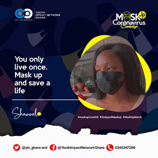 yin_ghana's tweet photo. DAY 2️⃣2️⃣ of #31daysofMaskup
#MaskUp and save a life.
#MaskUpMarch
#maskupConvid19
#31daysofMaskup https://t.co/1n9QFU4vZY