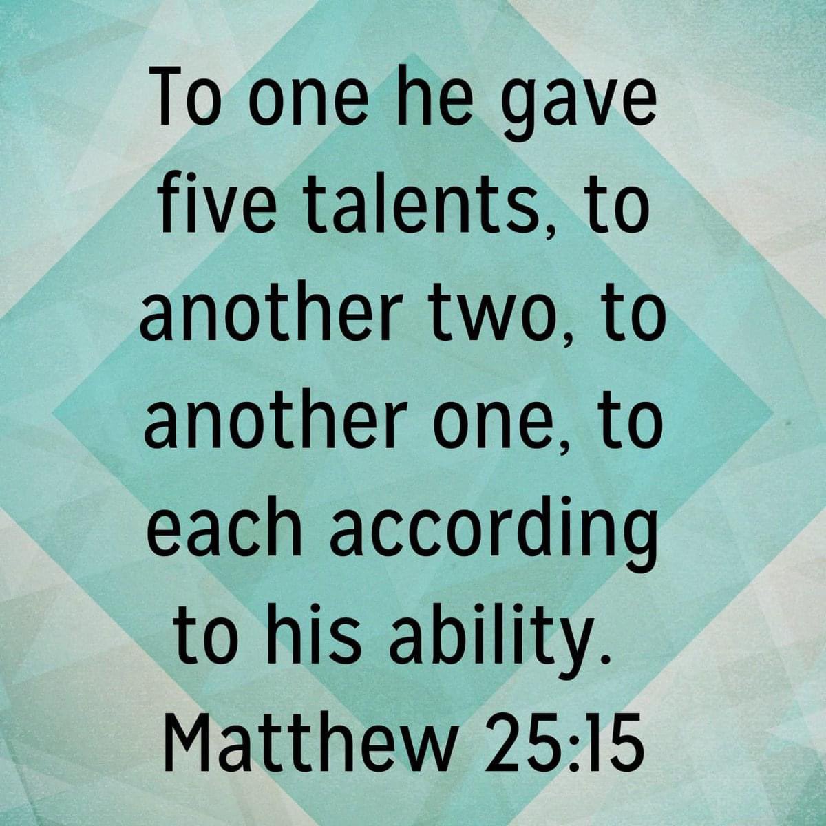 belhavenparish's tweet photo. Every day during Lent we are posting a bit from the Bible that says something about the life and work of Jesus. Day 29. Parable of the talents. Make use of the whatever talents or resources you’ve been given to serve others and God. Matthew 25:14-30 https://t.co/KDBsOJwRSD https://t.co/SWYzlfZ4AJ