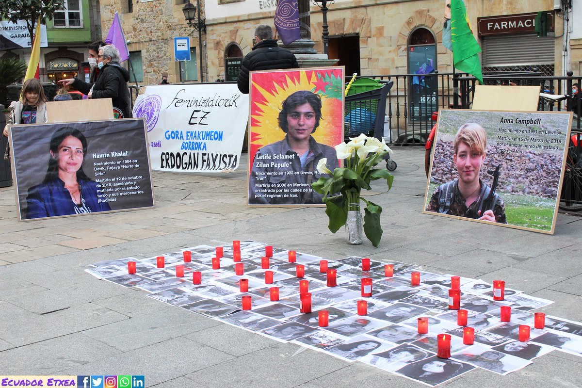 Comrades from Euskal Herria gathered to celebrate the #Newroz.

They commemorated the figure of the martyrs, who are the force that lights the torches of the Newroz and guides us on the path of revolution. They also remembered the murdered women, denouncing femicides.