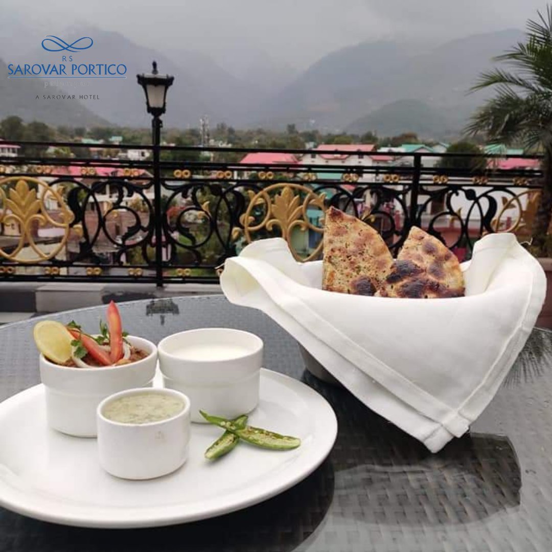 When your vision and taste buds agrees on a common ground. 
#SP #SarovarPartico #Palampur #himachal #beauty #haven #view #summercools #food #weather #naturelover #greenry #montains
#roomview