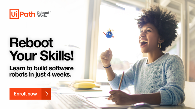 surbabu's tweet photo. Things you can do in just 4 weeks:☑️Learn #RPA. Sounds too good to be true? Enroll in the @UiPath Reboot Your Skills program by April 5 and see it for yourself. #UiPathEmployee https://t.co/X8khQ7zFiy https://t.co/iH9FYRNlS5