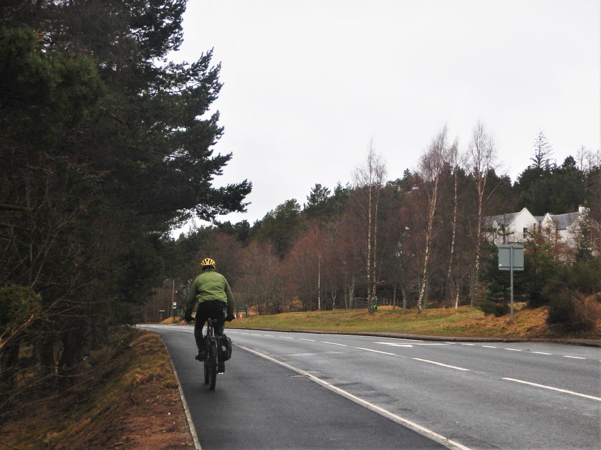 PeteCrane5's tweet photo. Great to see the new roadside path in #Glenmore finished & in use. It links #OldLoggingWay & beach to the village. Partnership in action; built by @ForestryLS with funds from #RTIF @VisitScotNews & @cairngormsnews, adopted by @HighlandCouncil. Truly #Cairngorms ...together https://t.co/pccRnHFOv8