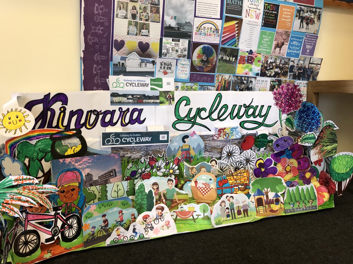 RoadsKeeps's tweet photo. ⁦really super visions for ❤️Route 5 🎈@RCycleway⁩ ⁦@GreenSchoolsIre⁩ ⁦@northamptonns2⁩ https://t.co/wy9mMBWyo0