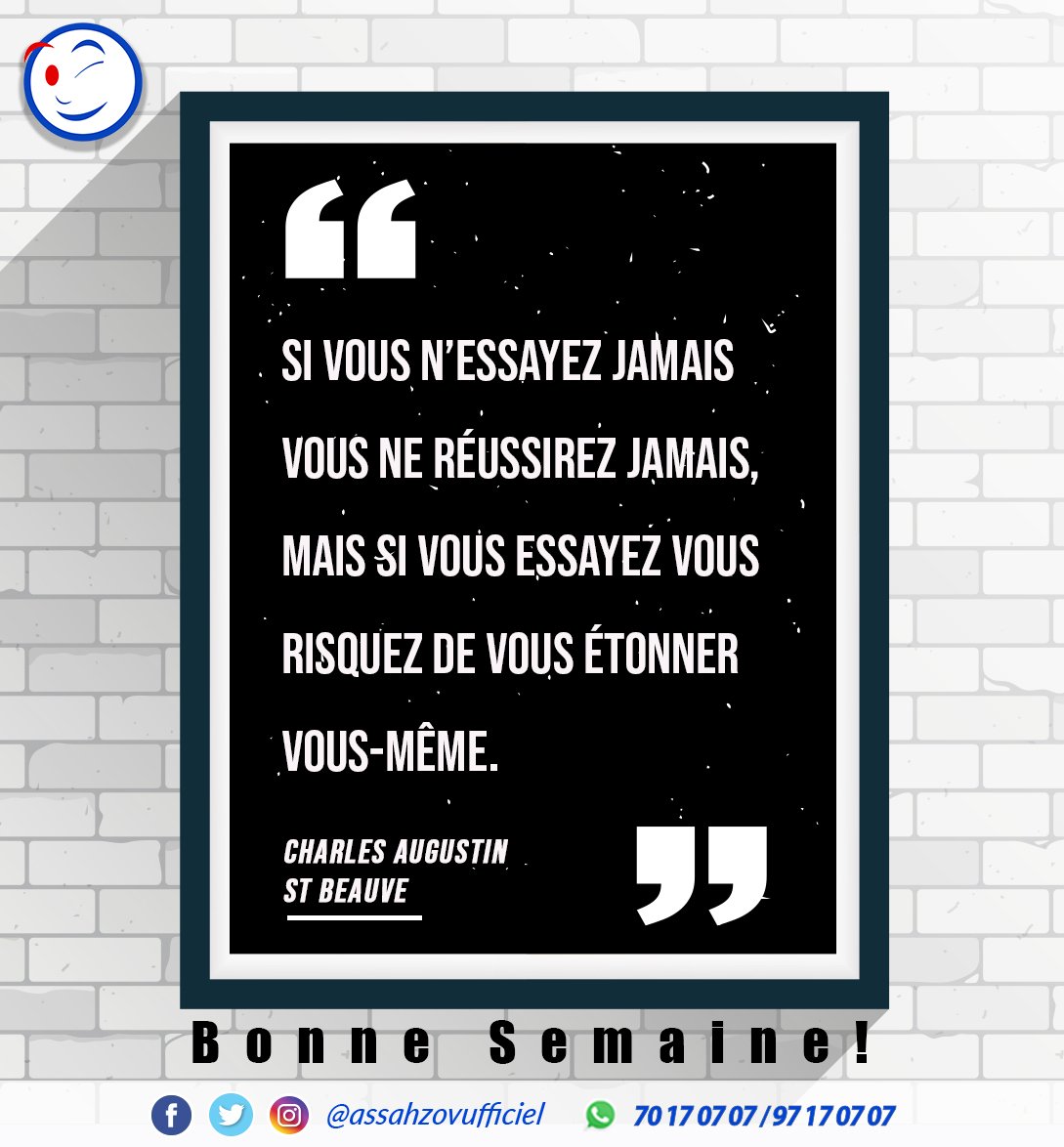 AssahOfficiel's tweet photo. C’est en essayant qu’on arrive à un résultat. si on n’a pas le résultat voulu il faut essayer autrement. 
#ZOVU 
#Assah 
#Education 
#Réussite 
#Togo 
#Team228 
#Afrique https://t.co/u62FL33KvF
